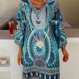 Emelia | Vibrant Bohemian Print Dress