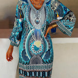 Emelia | Vibrant Bohemian Print Dress