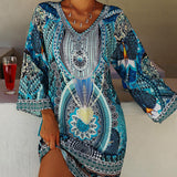 Emelia | Vibrant Bohemian Print Dress