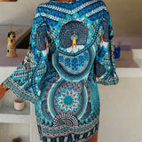 Emelia | Vibrant Bohemian Print Dress