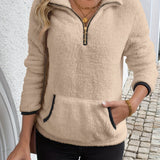 Juliette | Half-Zip Hooded Sweatshirt