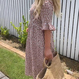 Nicola | Short-Sleeve Midi Dress