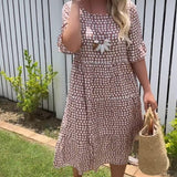 Nicola | Short-Sleeve Midi Dress