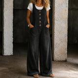 Claudia - Vintage gewaschene Baumwoll-Overalls