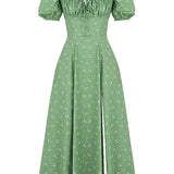 Aviana | Floral Puff-Sleeve Dress