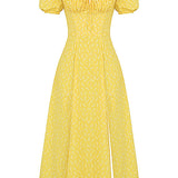 Aviana | Floral Puff-Sleeve Dress