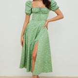 Aviana | Floral Puff-Sleeve Dress