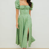Aviana | Floral Puff-Sleeve Dress