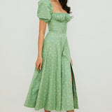 Aviana | Floral Puff-Sleeve Dress