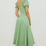 Aviana | Floral Puff-Sleeve Dress