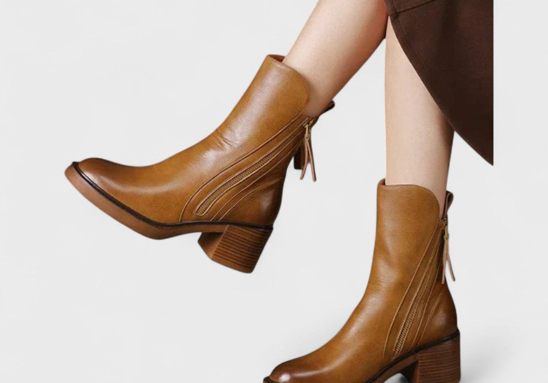 Garciel | Leather Ankle Boots