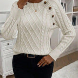 Poppy - Button Knit Sweater