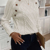 Poppy - Button Knit Sweater
