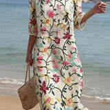 Casual Floral Print Dress