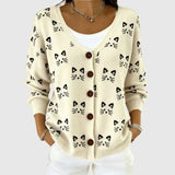 Almuth - Bequemer Strick-Cardigan mit Kapuze