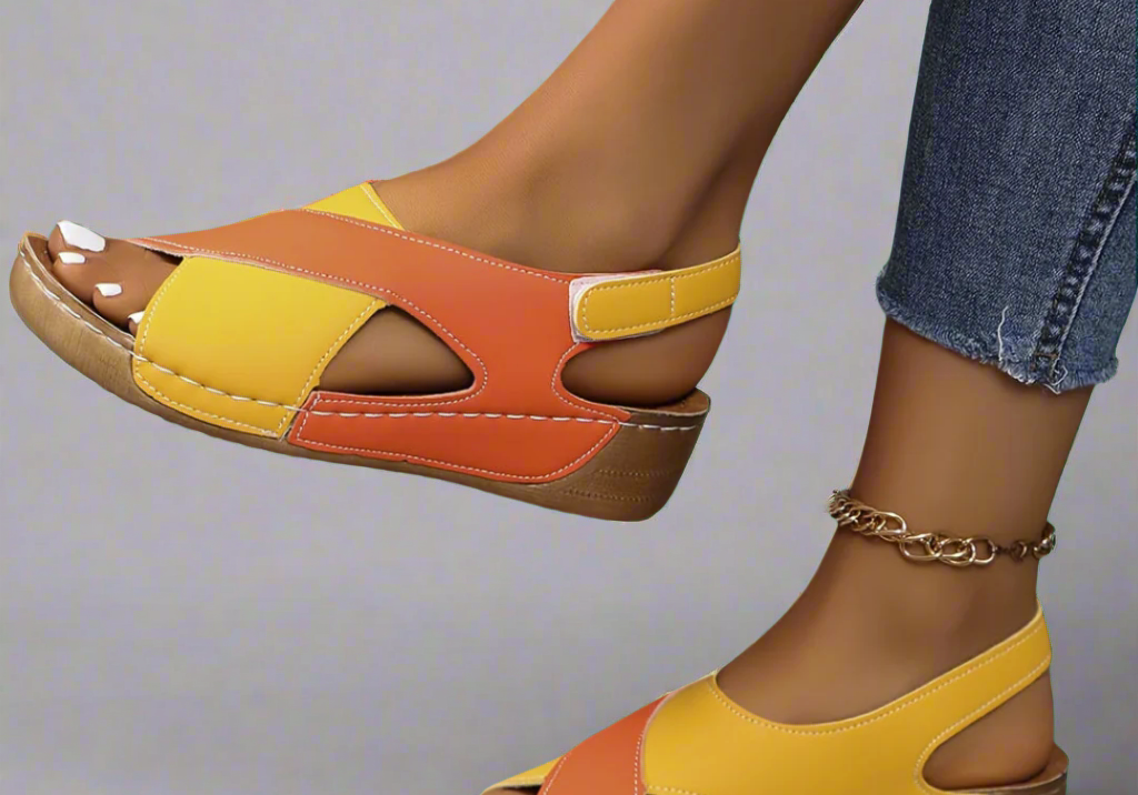 Kendra | Colourblock Orthopaedic Sandals