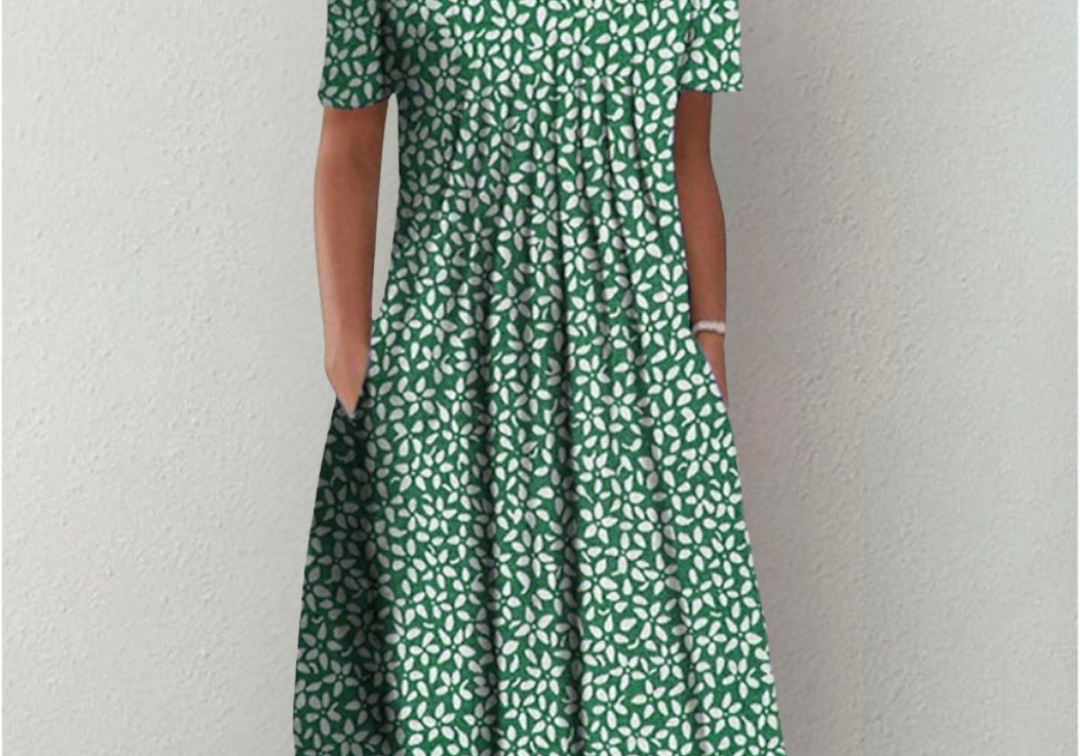 Hailey | Relaxed Elegant Floral Dress with Pockets