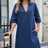 Christa - Lässiges Jeanskleid