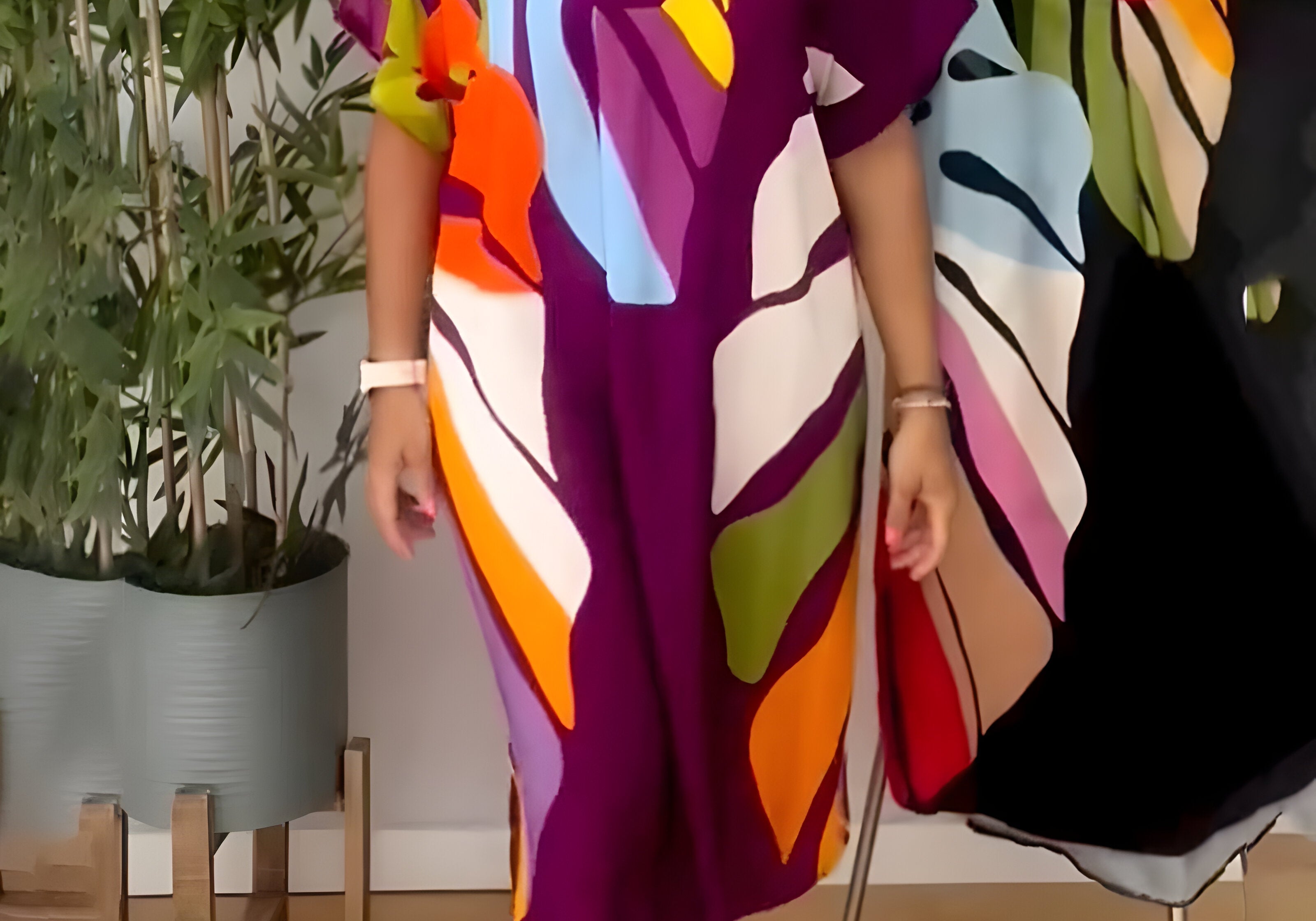 Rianna | Abstract Print Dress