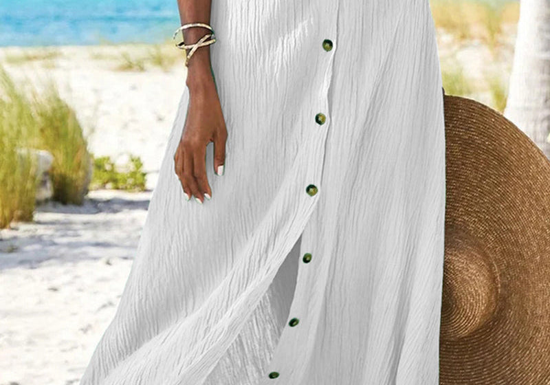 Syndy | Flowing Buttoned Skirt