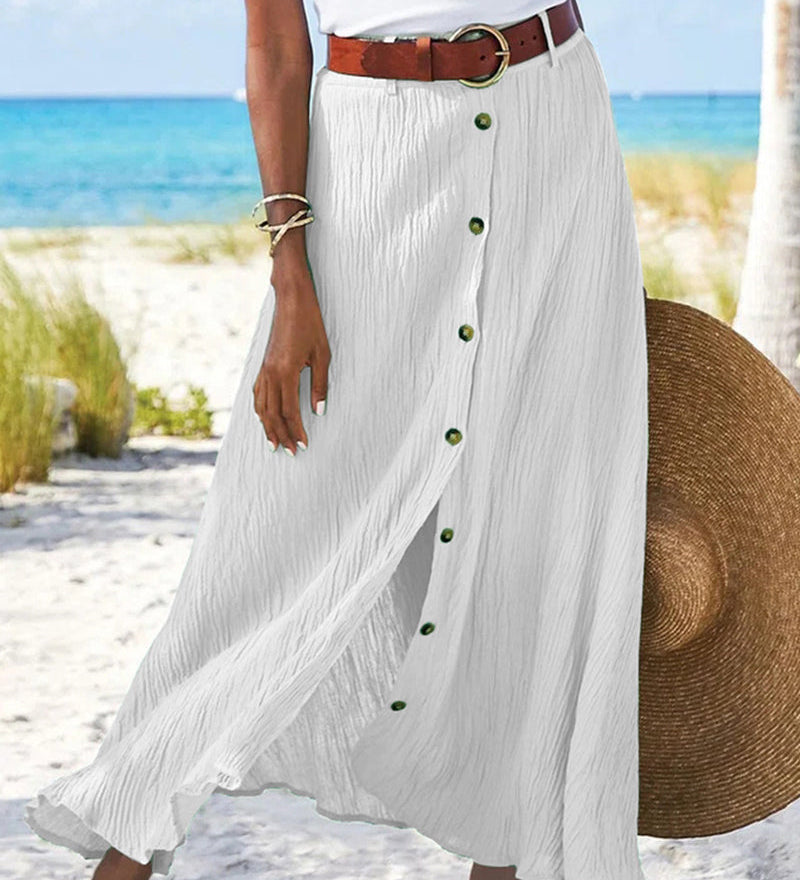 Syndy | Flowing Buttoned Skirt