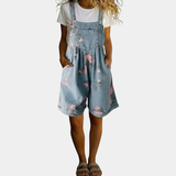Doris - Denim Blumenoverall