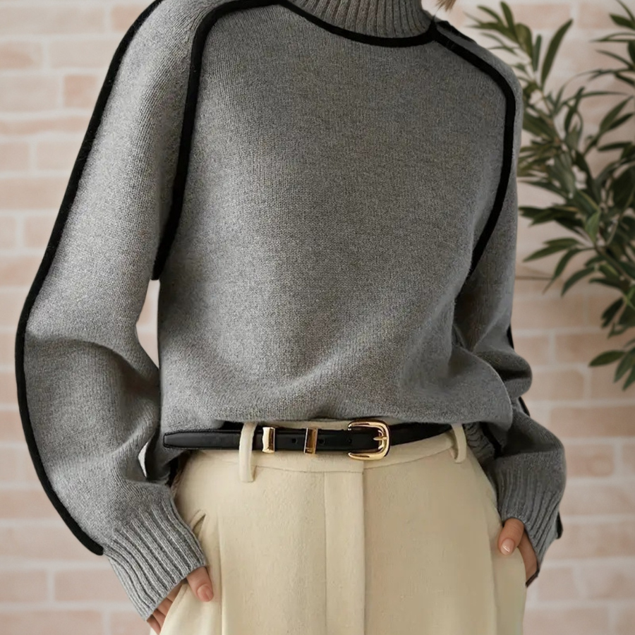 Donna | Elegant High-Neck Jumper