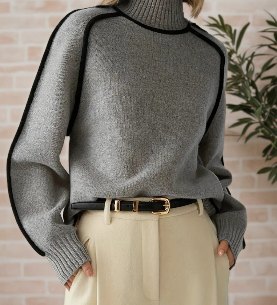 Donna | Elegant High-Neck Jumper