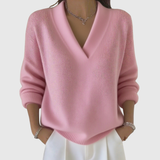Faye | Soft Relaxed-Fit V-Neck Jumper