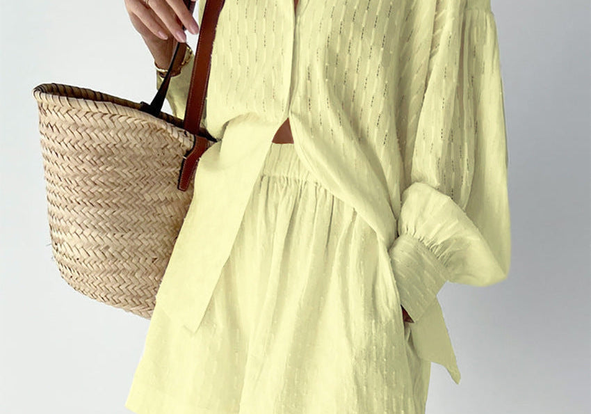 Elizabeth | Lightweight Shirt & Shorts Set