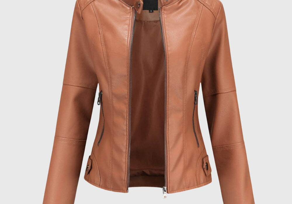 Giorgina™ | Elegant Women's Leather Jacket