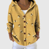 Mathilde - Bequemer Cardigan mit Kapuze aus Strick