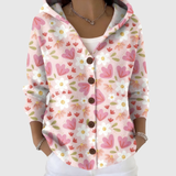 Comfortable Hooded Knit Cardigan