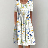 Hailey | Relaxed Elegant Floral Dress with Pockets