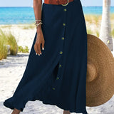 Syndy | Flowing Buttoned Skirt