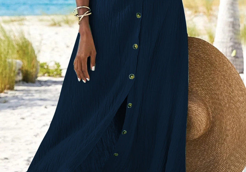 Syndy | Flowing Buttoned Skirt