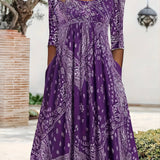 Elowen | Casual Long-Sleeve Midi Dress