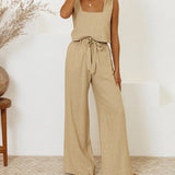 Megan | Minimalist Top & Flared Trousers Set