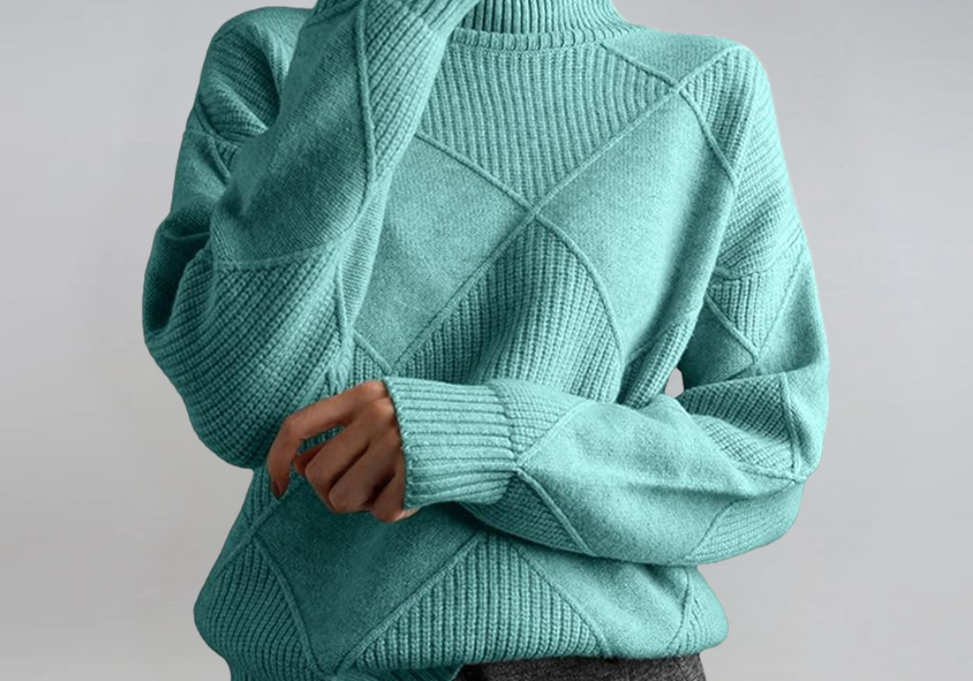 Lauren | Luxury Cashmere High-Neck Jumper