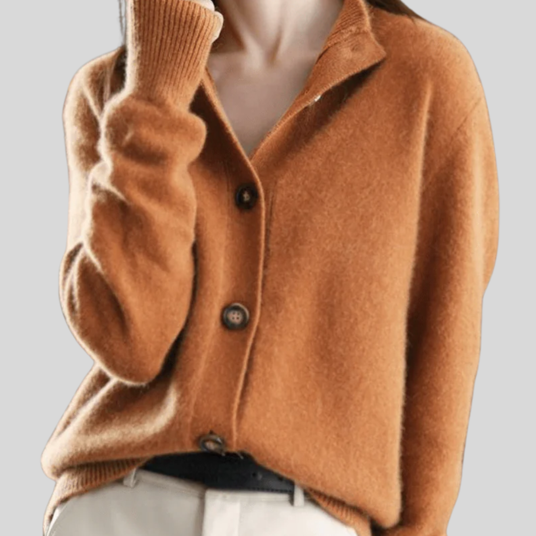 Claire | Retro-Style Cashmere Cardigan