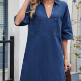 Christa - Lässiges Jeanskleid