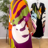 Rianna | Abstract Print Dress