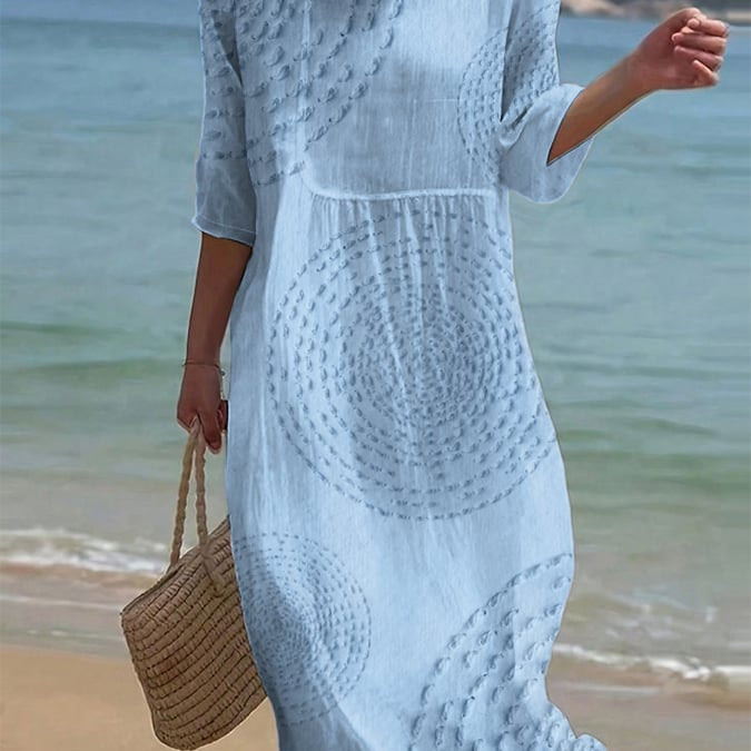 Casual Embroidered Dress