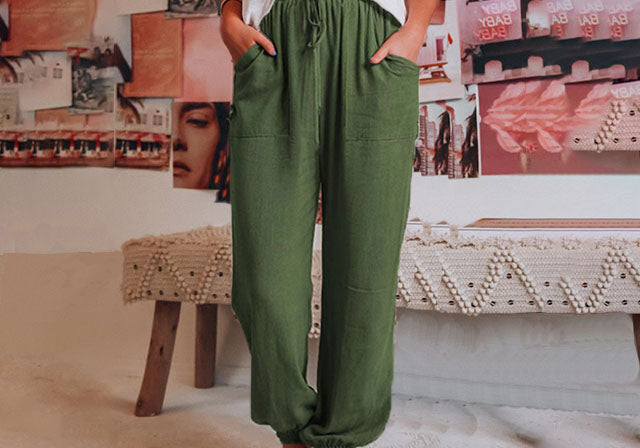 Kaeli | Elegant Drawstring Trousers