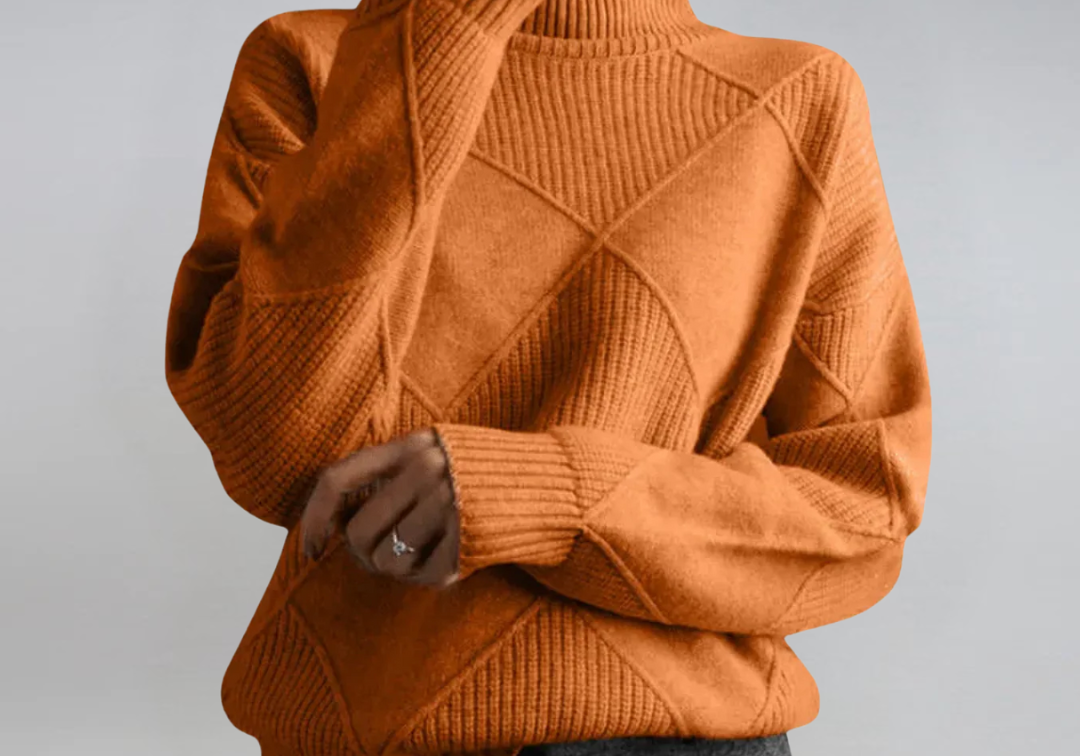 Lauren | Luxury Cashmere High-Neck Jumper