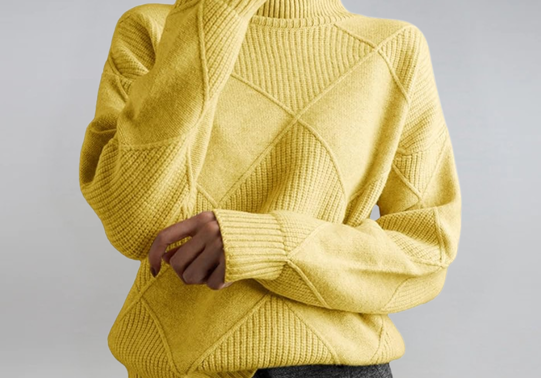 Lauren | Luxury Cashmere High-Neck Jumper