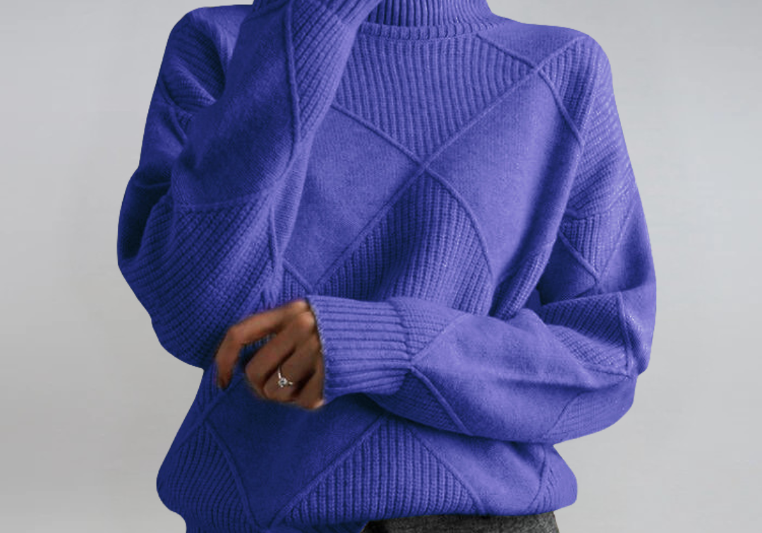 Lauren | Luxury Cashmere High-Neck Jumper