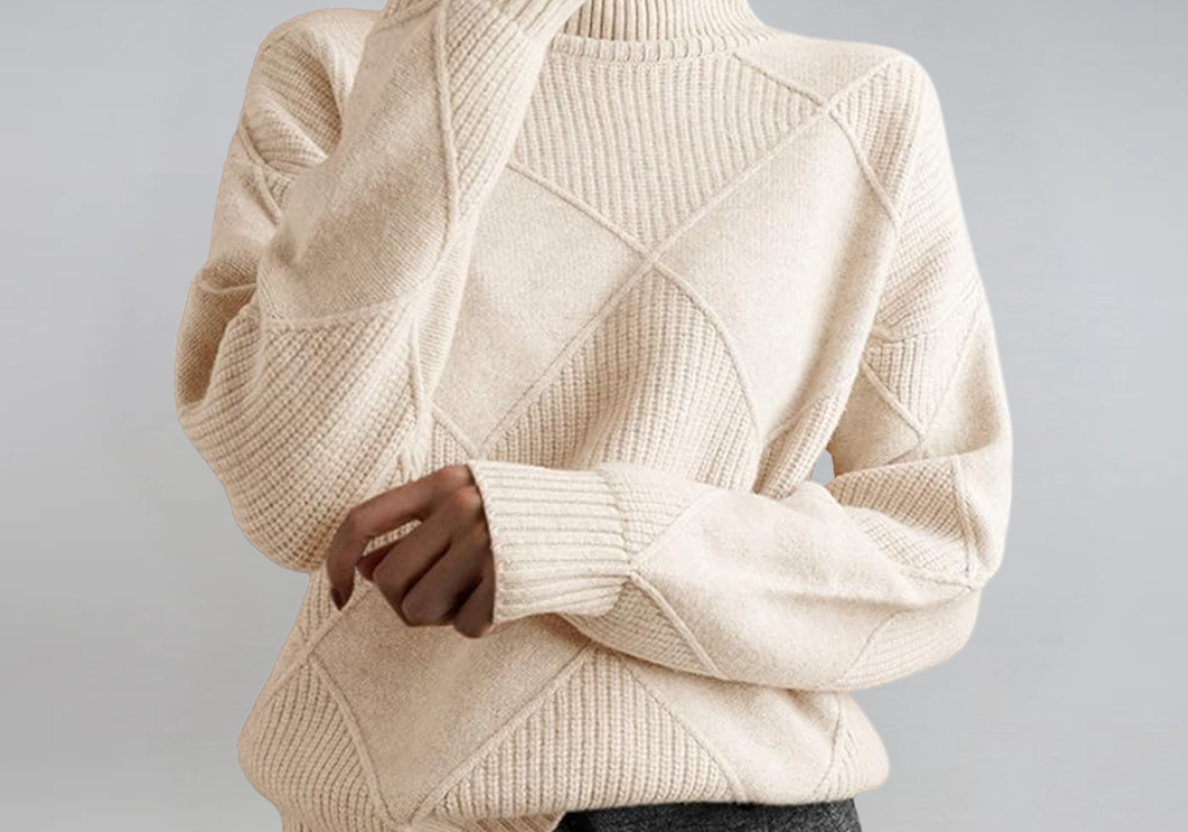 Lauren | Luxury Cashmere High-Neck Jumper