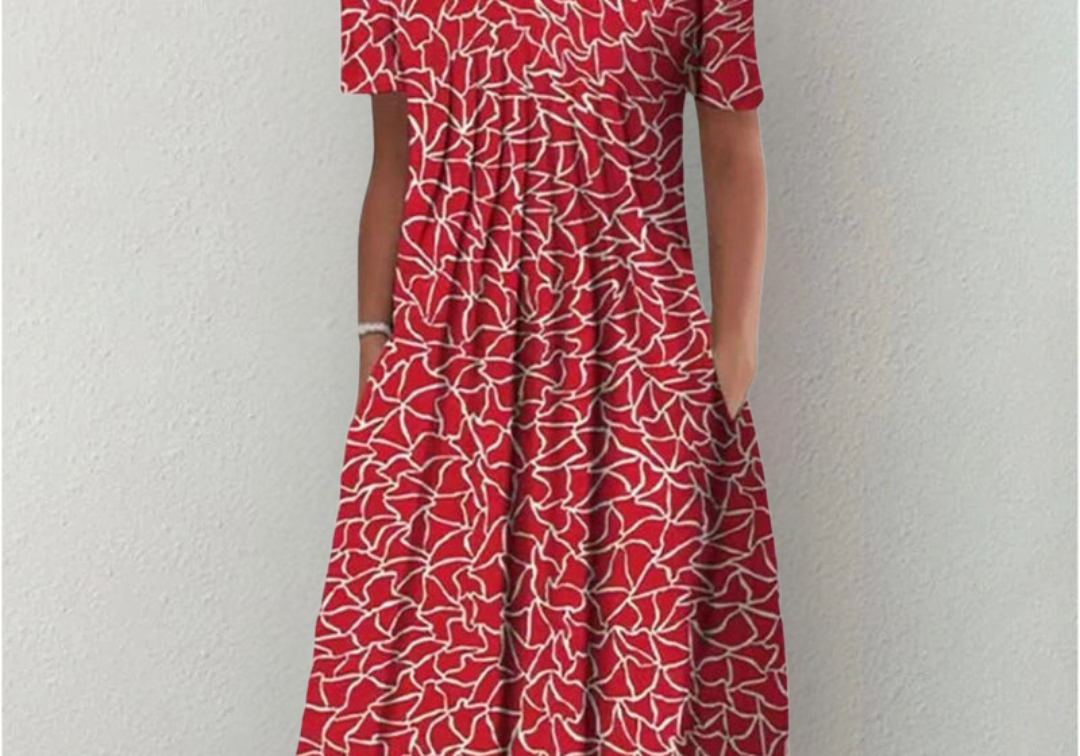 Hailey | Relaxed Elegant Floral Dress with Pockets