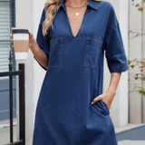 Christa - Lässiges Jeanskleid